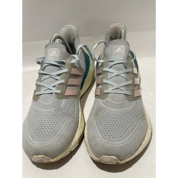 Adidas ultra boost  21 WOMENS RUNNING Athletic Sneakers blue Pink SIZE 8.5 - Picture 2 of 5